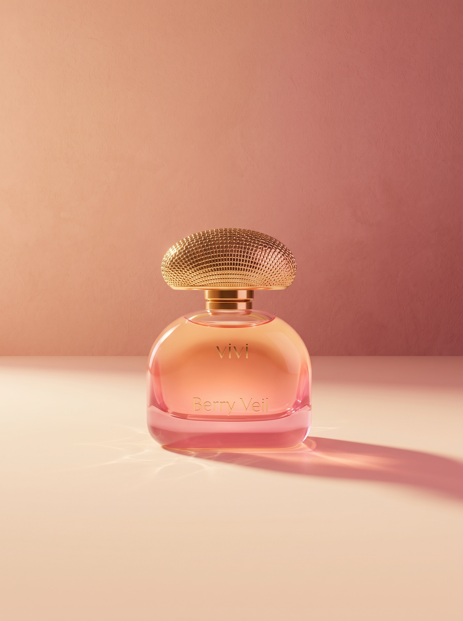 Berry Veil perfume hero shot with fresh berries — inspired by Burberry Her
