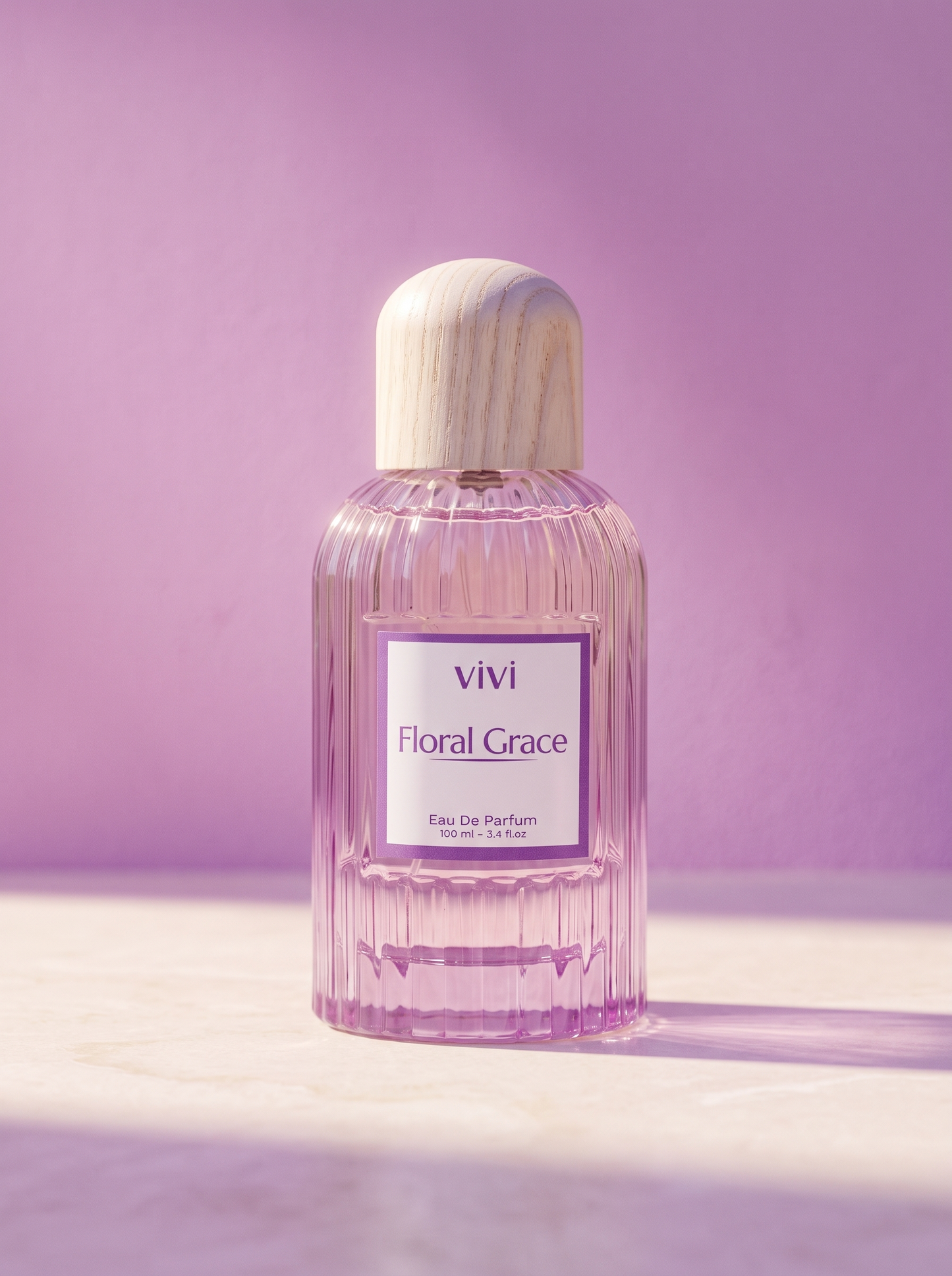 Floral Grace perfume hero shot with peony blooms — inspired by Gucci Flora