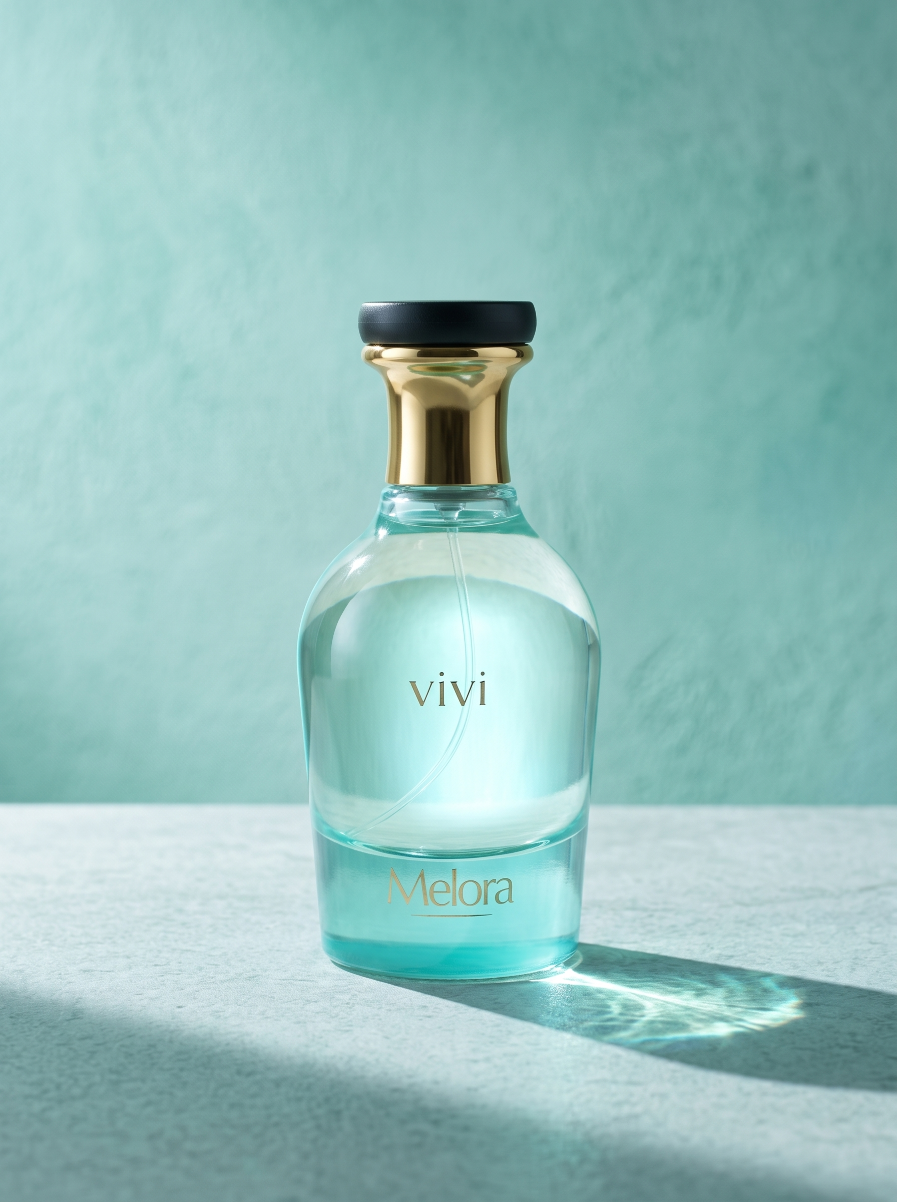 Melora perfume hero shot with watermelon and kiwi — inspired by D&G L'Imperatrice