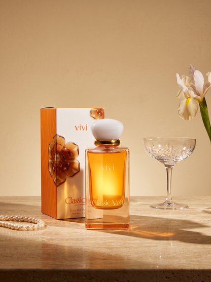 Classic Veil fragrance notes — aldehydes, iris, jasmine and sandalwood