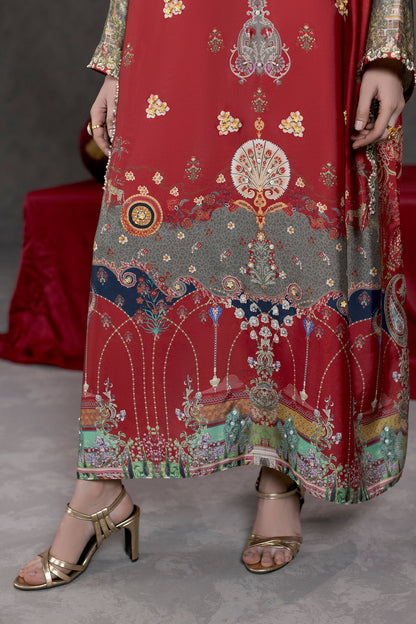 Rang-e-Haya Shamoze Silk Suit – view 3