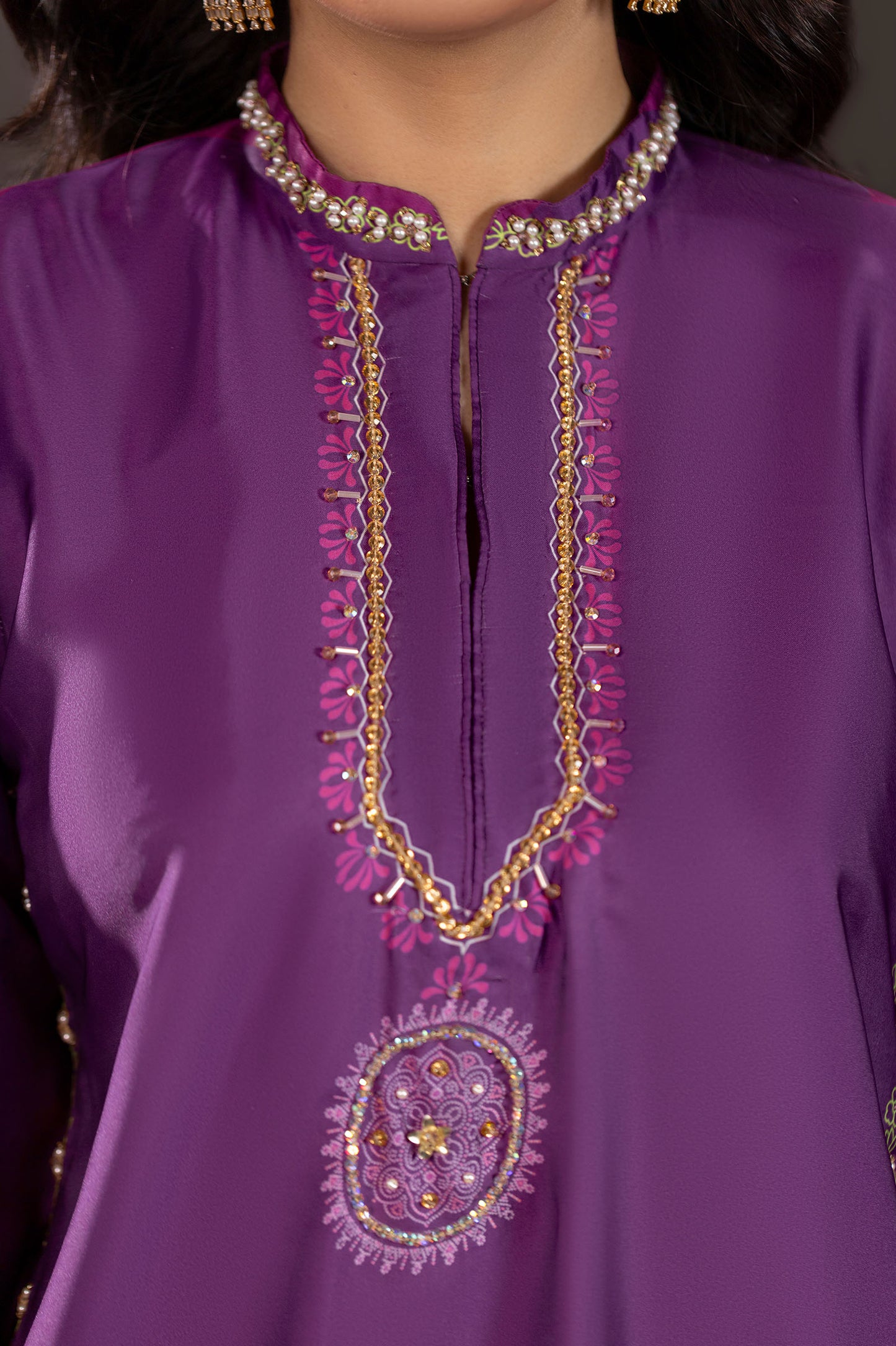 Violet Dynasty Shamoze Silk Suit – view 5