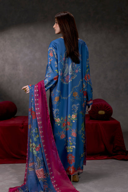 Midnight Florentine Shamoze Silk Suit – view 2