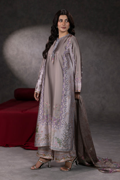 Dusty Bloom Shamoze Silk Suit – view 1