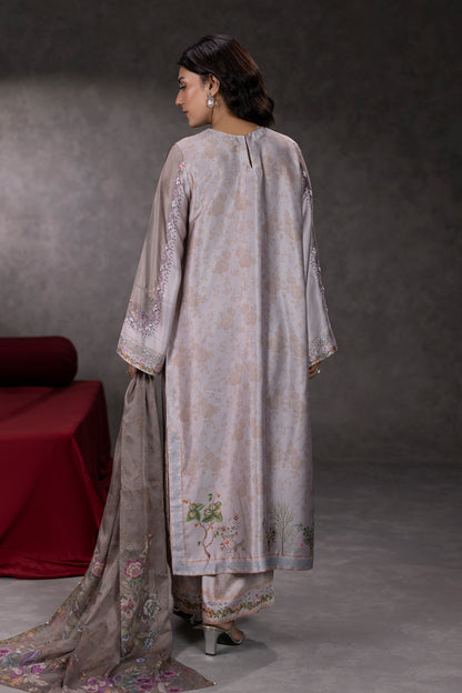 Dusty Bloom Shamoze Silk Suit – view 2