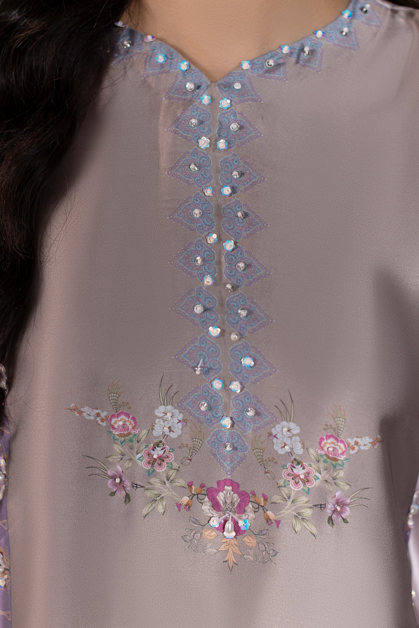 Dusty Bloom Shamoze Silk Suit – view 5