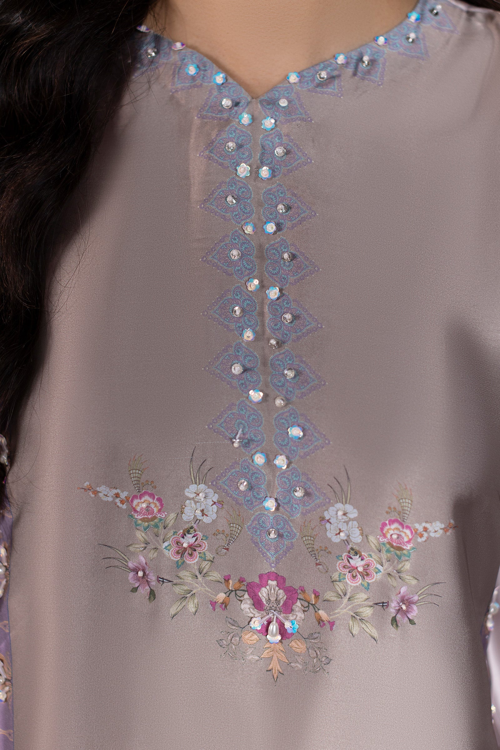 Dusty Bloom Shamoze Silk Suit – view 5