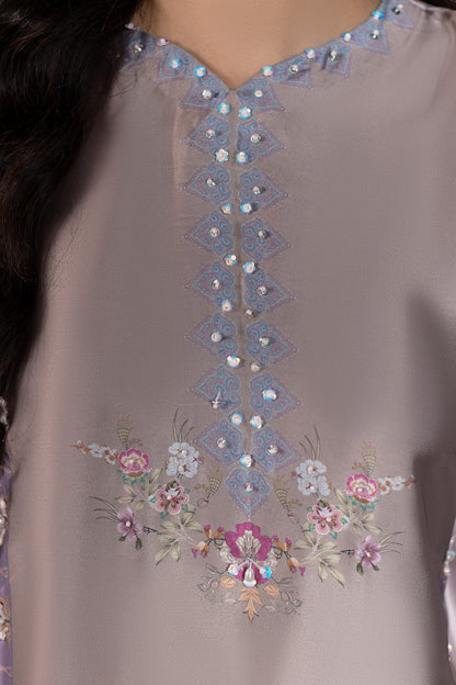 Dusty Bloom Shamoze Silk Suit – view 5