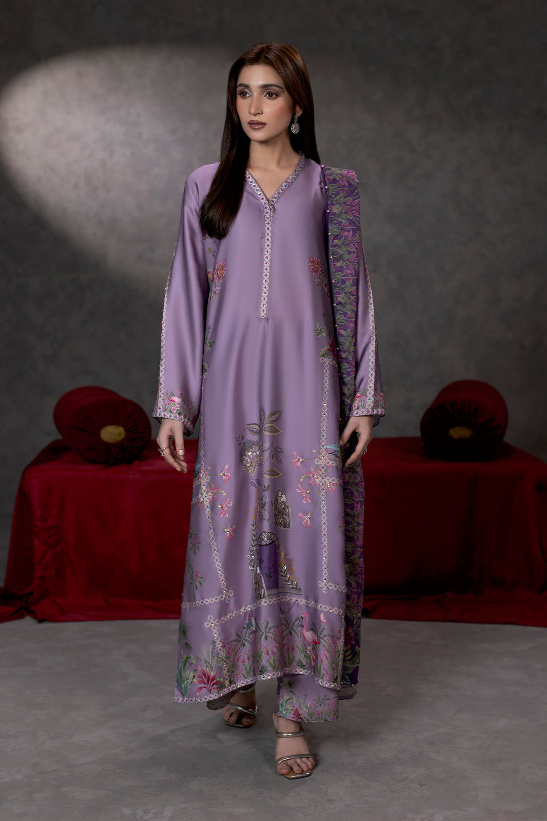 La Rosée Shamoze Silk Suit