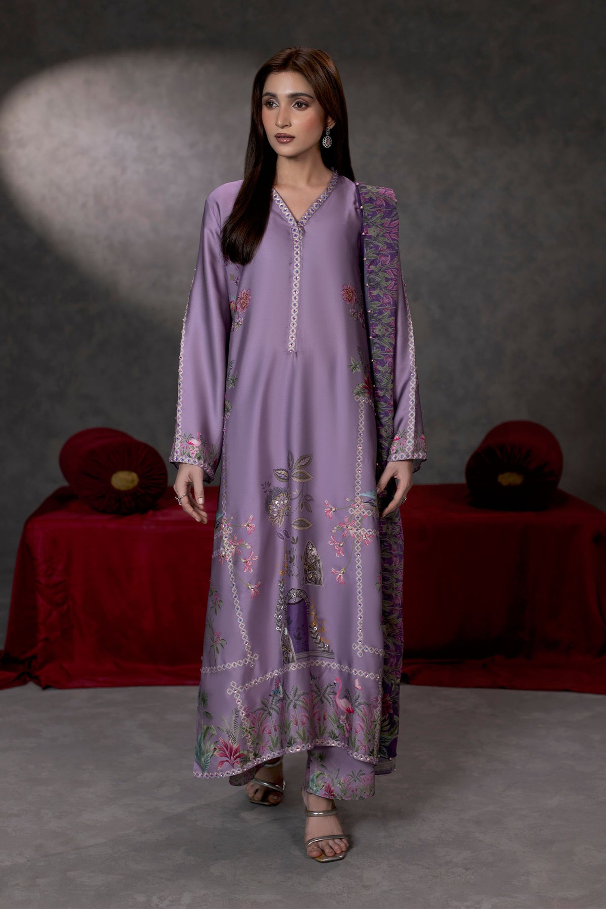 La Rosée Shamoze Silk Suit