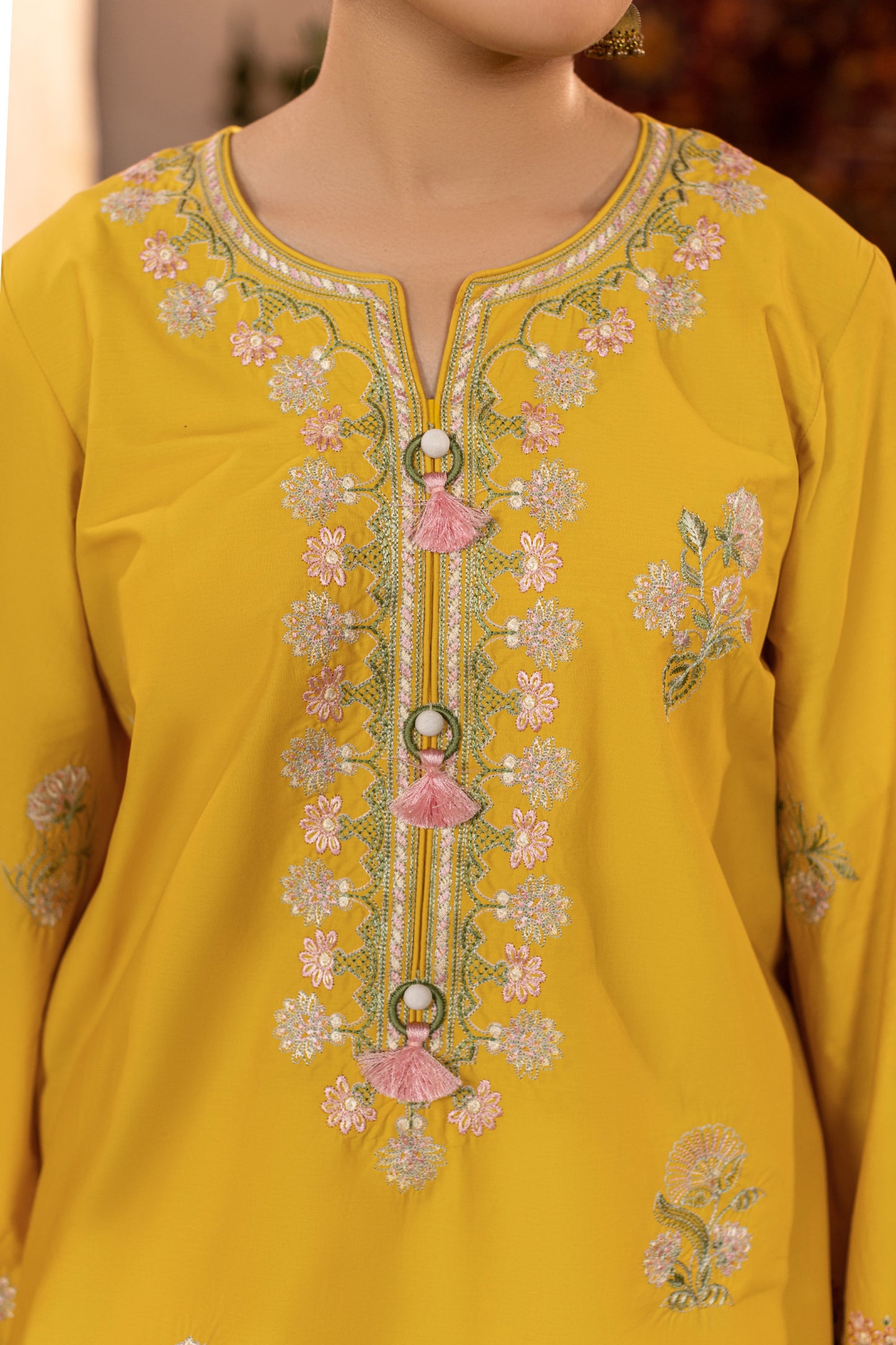 Sunlight Embroidered Cambric Cotton Suit – view 5